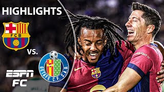 LEWY GOAL 😤 Barcelona vs Getafe  LALIGA Highlights  ESPN FC [upl. by Eilime745]