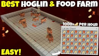 Best 119 Hoglin amp Food Farm Tutorial In Minecraft   MCPE  Bedrock  Xbox  PS4  PC Justcraft [upl. by Schoenfelder758]