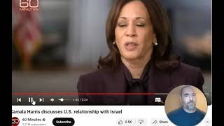 CBS STEALTH EDITS Kamala Harris 60 Minutes interview about IsraelHamas war [upl. by Anuhsal119]