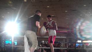 Boxing 360  Gabriel Rosado works out in MGM Lobby [upl. by Hyde458]