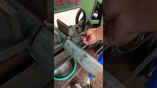 Cutting 275cm angle bar asmr cuttingskills machine shortsfeed metal shorts viral satisfying [upl. by Kirsteni]