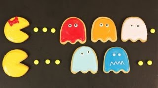 HOW TO MAKE PACMAN COOKIES  NERDY NUMMIES [upl. by Ury]