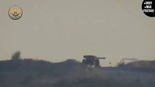 Syria War 20191108 Tal alNimr S Idlib Kornet vs 130mm M46 hit NLF [upl. by Fredel]