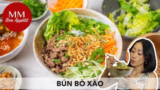 Bún Bò Xào • Vietnamese Sautéed Beef Noodle Bowl [upl. by Redvers]