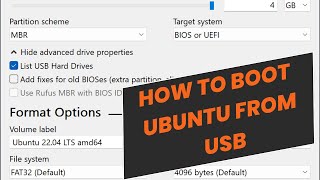 How to Boot Ubuntu from USB  Boot Linux from Pendrive [upl. by Naneek]