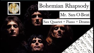 Bohemian Rhapsody Sax Quartet Sheet Music [upl. by Gottwald]