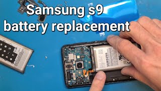 Samsung s9 g960 battery replacement and disassembly step by step [upl. by Airdnala]