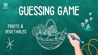 Fruits and Vegetables Guessing Game for Kids  Fun ESL Vocabulary Activities [upl. by Madalena]