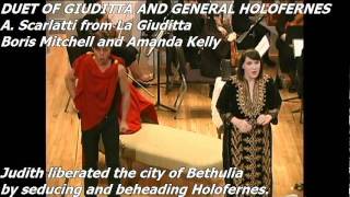 Duet of Giuditta and Holofernes from La Giuditta by A Scarlatti [upl. by Leugar]