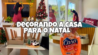 DECORANDO A CASA PARA O NATAL 2024  FAXINA COMPLETA MONTAMOS NOSSA ÁRVORE DE NATAL 🎄❤️ [upl. by Adnawot]