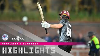 HIGHLIGHTS Somerset SMASH Middlesex [upl. by Rbma]