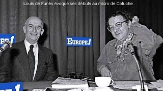 Louis de Funès évoque ses débuts au micro de Coluche Archive InéditeEurope 1 [upl. by Armilla]