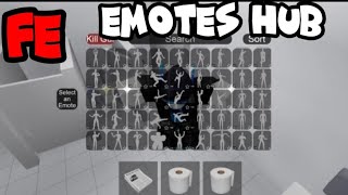 emotes hub fe roblox script pastebin [upl. by Ssenav661]