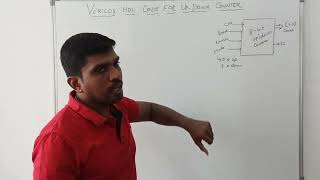 Up Down Counter Verilog HDL Code  S Vijay Murugan  Learn Thought [upl. by Halonna]