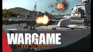 NAVAL WARFARE AND A VOLCANO Wargame Red Dragon Gameplay Smoke In The Water 4v4 [upl. by Anivol]