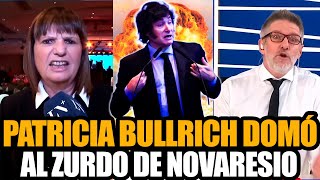 LA MINISTRA DE MILEI PATRICIA BULLRICH DOMÓ AL ZURDO DE NOVARESIO [upl. by Solim]