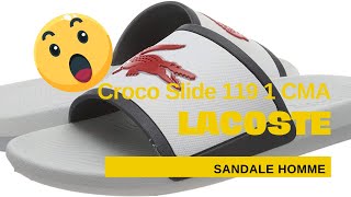 Lacoste Croco Slide 119 1 CMA Sandales Bout ouvert Homme [upl. by Ahmed]