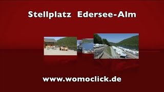 Wohnmobil  Stellplatz Edersee Alm  womoclickde [upl. by Ardek]