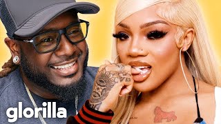 GloRilla  I LUV HER feat TPain Official Music Video Review [upl. by Encratia117]