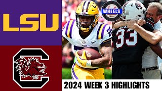 16 LSU vs South Carolina AMAZING  Full Game Highlights  2024 College Football Highlights [upl. by Gievlos]