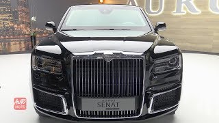 2020 Aurus Senat Limousine  Exterior Walkaround  2019 Geneva Motor Show [upl. by Nnayram679]