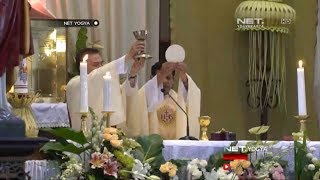 Kisah Haru Misa Paskah di Gereja Paroki St Antonius Padua  NET YOGYA [upl. by Llorrad]