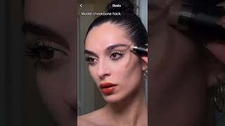 Model Cheekbone Hack 💄✨cheekbones hack makeup ytshorts fyp viral [upl. by Yesnikcm]