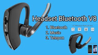 Headset Bluetooth V8 wajib punya [upl. by Jordan]