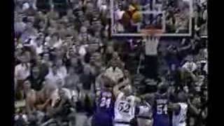 Shaq hits Mutombo [upl. by Aneehc]