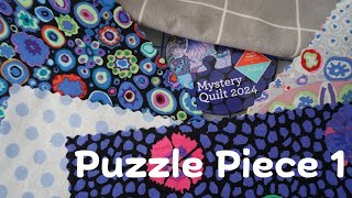 Kaffe Fassett Collective Mystery Quilt 2024 Program  Puzzle Piece 1 [upl. by Secunda]