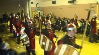 2011 Bressay Up Helly Aa  Jarls Squad entering Hall 2  kozetland1MP4 [upl. by Allisan]