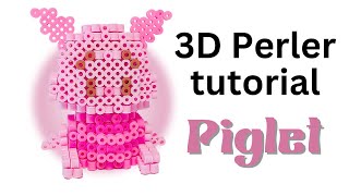 Piglet 3D Perler Tutorial [upl. by Munn]