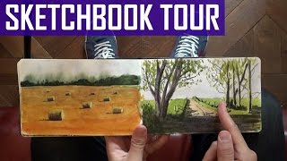 MOLESKINE SKETCHBOOK TOUR and also apartment tour [upl. by Marta860]