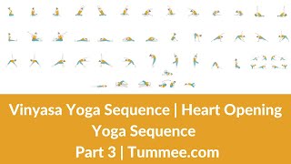 Vinyasa Yoga Sequence  Heart Opening Yoga Sequencing for Yoga Teachers  Part 3  Tummeecom [upl. by Xonel]