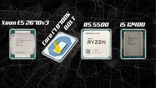 Xeon E5 2670v3 vs Core i7 8700K QQLT vs Ryzen 5 5500 vs Core i5 12400 12400F in 12 Games [upl. by Yenial]