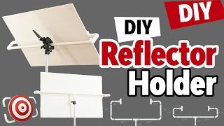 DIY Photography Studio Reflector Holder and One Light Portrait Lighting Tutorial [upl. by Airbmac]