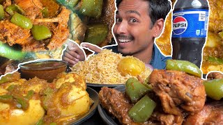 ASMR EATING SPICY CHICKEN LEG MASALA CURRY EGG CURRY BIRYANI ASMR EATING MUKBANG BIGBITES [upl. by Nylodnew]