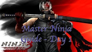 Ninja Gaiden 3 Razors Edge  Master Ninja Mode Guide  Day 1 w Commentary [upl. by Aleakam]