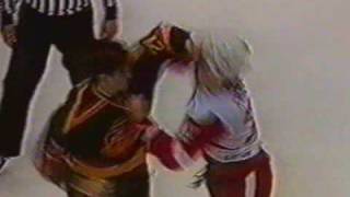 Craig Coxe vs Bob Probert Nov 19 1987  Vancouver feed [upl. by Vashtee]