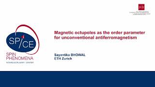 Talks  Altermagnetism 2023 Sayantika BHOWAL ETH Zurich [upl. by Vizza]