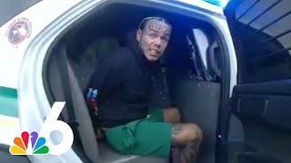 Bodycam video shows rapper Tekashi 6ix9ine being arrested in Florida [upl. by Hafeetal]