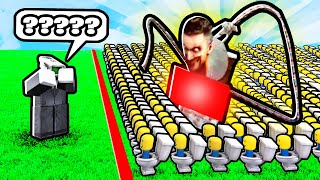 Simulating THE CRAZIEST TOILET ARMY in Roblox [upl. by Anzovin]