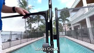 SelfClosing Pool Fence Gate AdjustmentMagna Latch [upl. by Eberta]