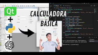 Crea tu propia calculadora  Python  PyQt5  Qt Designer y ChatGpt [upl. by Latreshia]