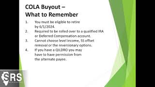 Countdown to Retirement Webinar  Tier 2 Regular Formula Employees [upl. by Ahsiek487]