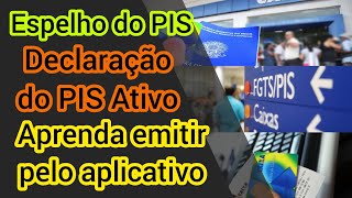 Aprenda emitir o espelho do PIS e declaração do PIS ativo online pelo aplicativo  Passo a passo [upl. by Townsend701]