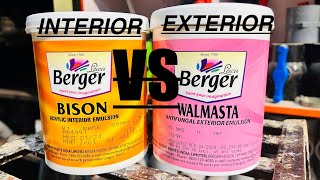 Interior and Exterior paint  interior vs exterior paint घर के बाहर और घर के अंदर वाले कलर में अंतर [upl. by Ecneralc]