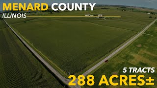 Rebbe 6 Farms Aerial Tour  Menard County Illinois [upl. by Giffer]