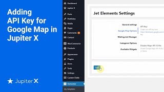 Adding API Key for Google Map in Jupiter X [upl. by Marieann]