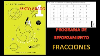 ✅FRACCIONES EQUIVALENTES✅ Programa de Reforzamiento😀😀😀 [upl. by Lectra]